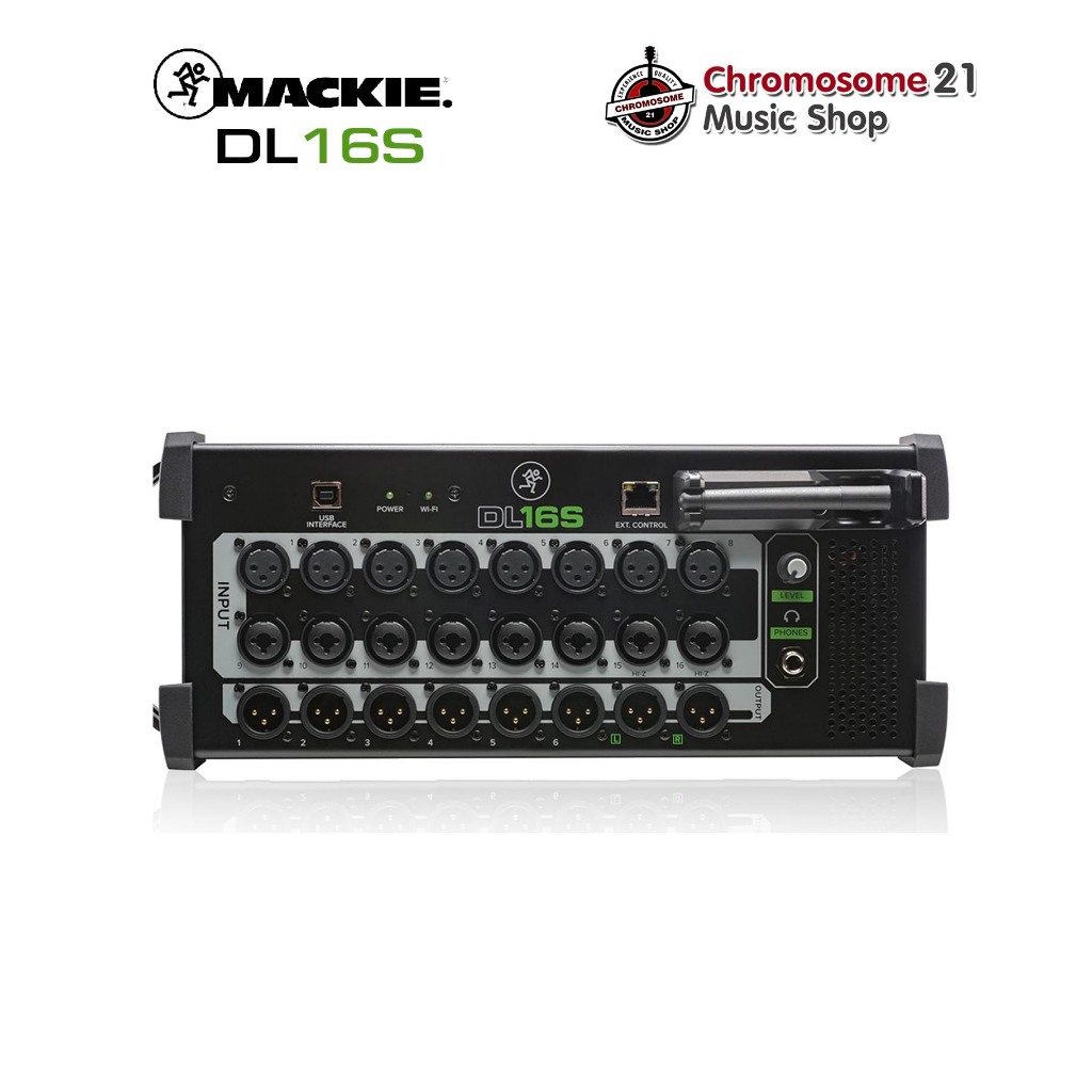 Mackie DL16S ดิจิตอลมิกซ์แร็ค รองรับ 16 อินพุต 8 เอาต์พุต ออดิโออินเตอร์เฟสในตัว