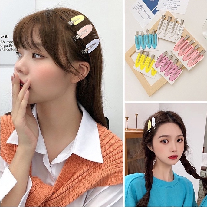 5 PC กิ๊บติดผมแฟชั่นเกาหลีสไตล์มินิมอลเครื่องประดับสำหรับผู้หญิง