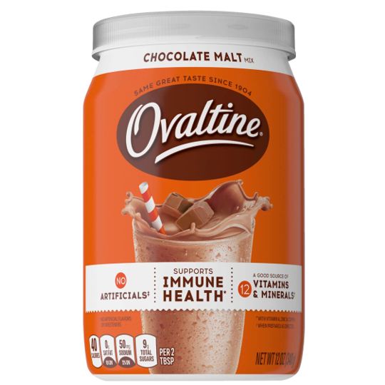 OVALTINE Chocolate Malt Powder (USA Imported) 340g. โอวัลติน เครื่องดื่มช็อกโกแลตมอลต์ผง นำเข้าจากอเมริกา