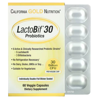 LactoBif Probiotics | ปรับลำไส้ เสริมภูมิคุ้มกัน | California Gold | 30/60 แคปซูล | แท้พร้อมส่ง