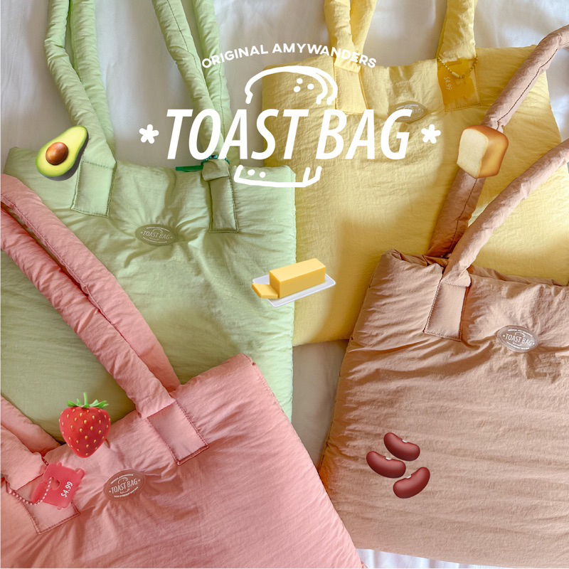 Amywanders 🍞Toast Bag🍞 กระเป๋านุ่มนิ่มใส่ipadได้