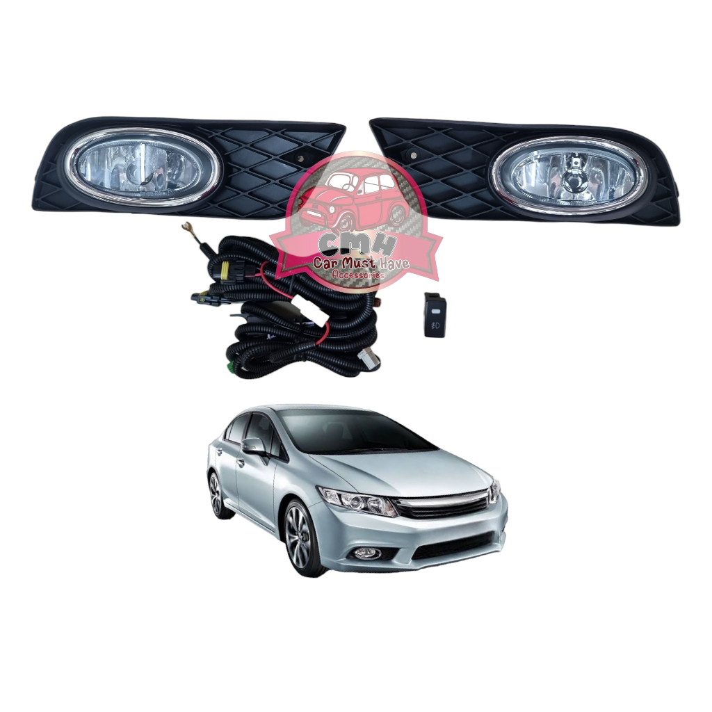 ไฟ​ตัด​หมอก​ ไฟ​สปอร์ตไลท์ โคมใส โคมเหลือง HONDA​ CIVIC​ FB 2012 2013 2014 2015 ฮอนด้า​ ซี​วิ​ค เอฟบี