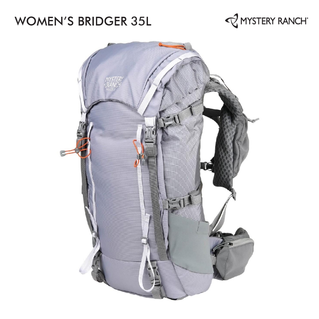 Mystery Ranch Women Bridger 35L เป้เดินป่าสำหรับผู้หญิง มีซิปคู่หน้าเปิดช่องสัมภาระได้กว้าง กระเป๋าหน้าหยิบของได้ง่าย