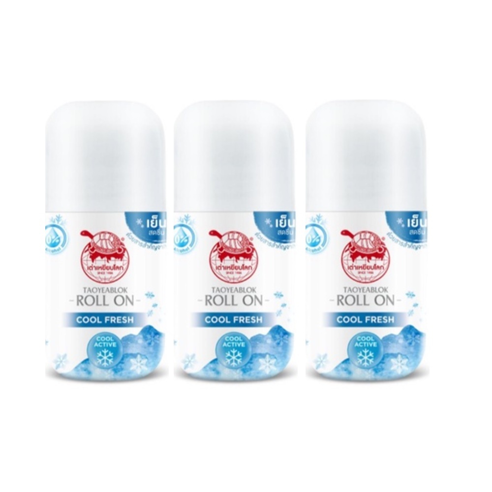 (แพค 3 ขวด)Taoyeablok New Gen Roll On 30ml  โรลออนเต่าเหยียบโลก นิวเจน