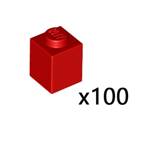 [247] x100 ชิ้น - ชิ้นส่วนเลโก้ Lego Part Brick 1 x 1 (3005, 30071, 35382) ราคา/100ชิ้น