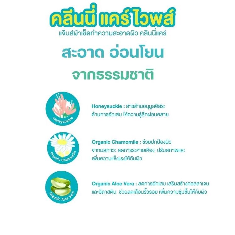 Jabs Cleanie แจ็บส์ คลีนนี่ แคร์ ทิชชู่เปียก ทำความสะอาดผิว อเนกประสงค์ 42 แผ่น - รูปที่ 5