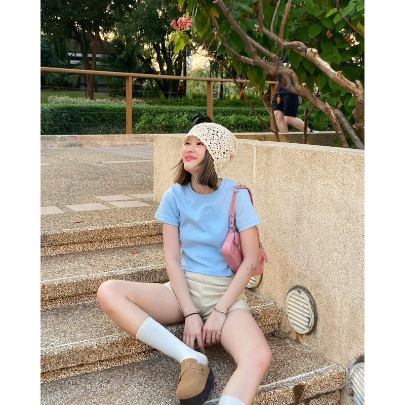 ส่งต่อ Geschwisters GWT Baby tee สี baby blue