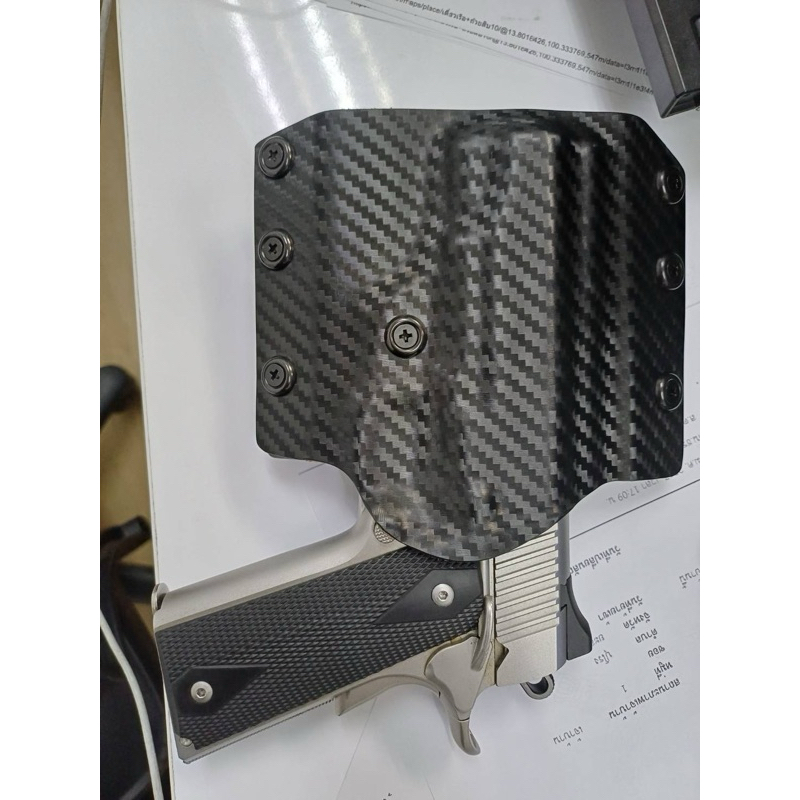 ซองแพนเค้ก Colt 1911 commander 4.25 นิ้ว งาน Handmade แท้ ผลิตในไทย สั่งปรับแต่งได้ มีปัญหาเคลมฟรีตลอดอายุการใช้งาน ราคา ถูกที่สุด ดีลบีเคเค แกลเลอรีภาพที่ 3