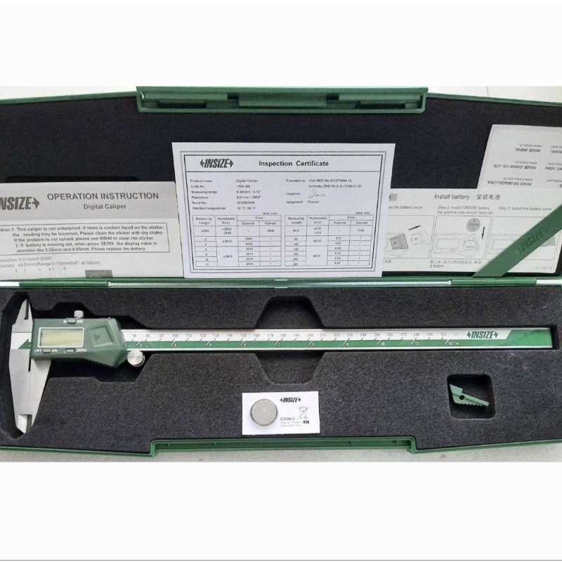 เวอร์เนียร์ดิจิตอล 12" / 300mm Vernier Digital Caliper INSIZE 1108-300 อินไซส์