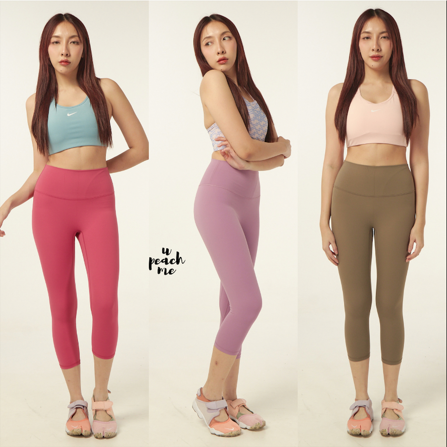 *มีส่งด่วน* upeachme(J3.1-3.5) DOLLY GYM PANTS (S-2XL) กางเกงออกกำลังกายห้าส่วนผู้หญิง กางเกงวิ่งขาย