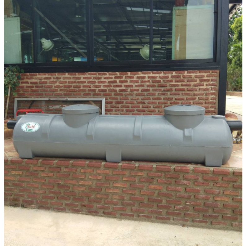 ถังบำบัดน้ำเสีย ขนาด 1000 ลิตร ทรงแคปซูล ยี่ห้อ Safe ส่งฟรีกรุงเทพปริมณฑล ต่างจังหวัดมีค่าขนส่ง กรุณาแชทสอบถามค่าขนส่ง