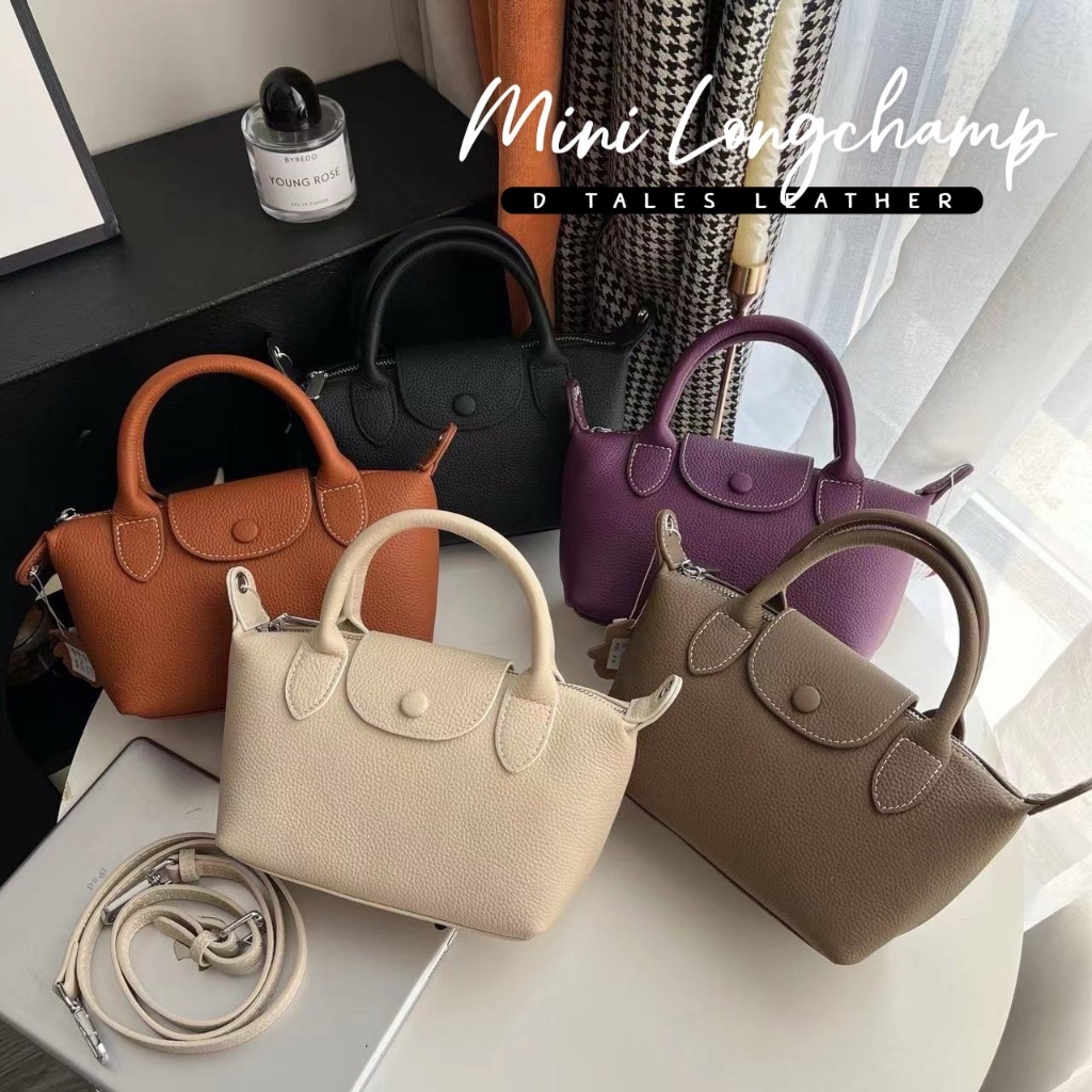 (เหลือ8xx โค้ด30%)DTALES LC หนังวัวแท้ลองชอม size Baby ก้น7" น้ำหนักเบา ใส่กระเป๋าสตางค์ใบยาวได้