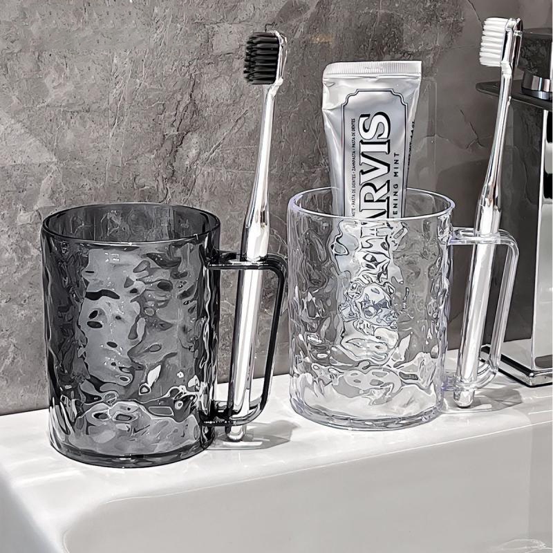 ปลีก/ส่ง แก้วน้ำพลาสติกแบบใส ที่ใส่แปรงสีฟัน ถ้วยบ้วนปาก