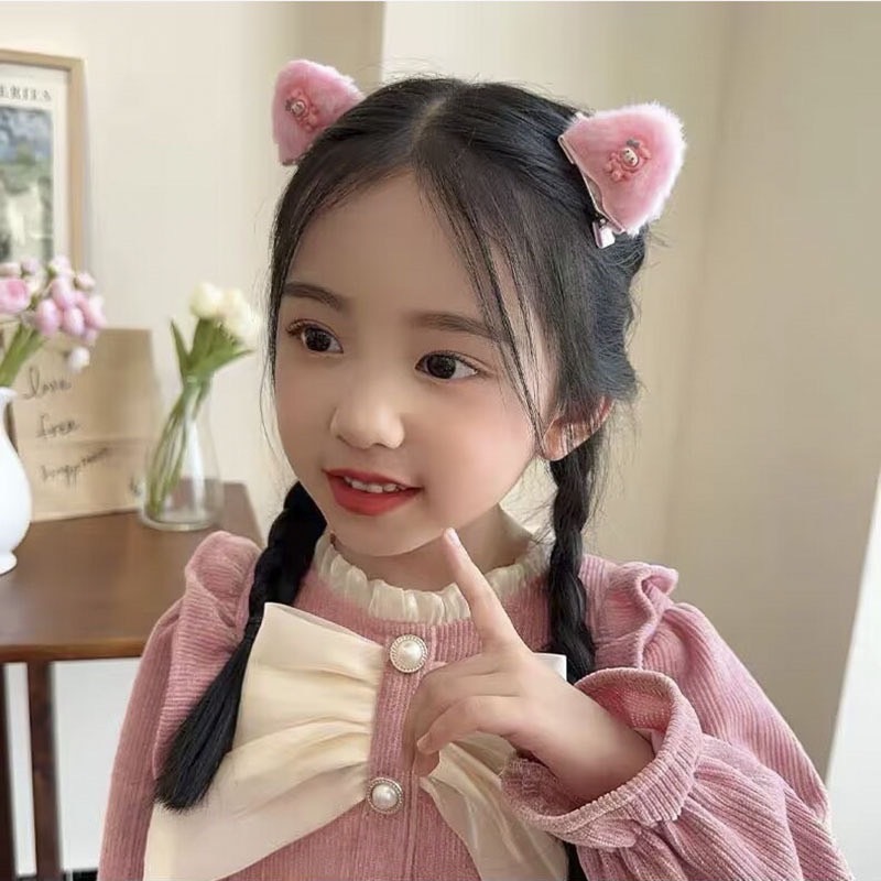 พร้อมส่ง🌈 กิ๊บติดผม รูปหูแมว ลายการ์ตูนน่ารัก สําหรับเด็กผู้หญิงกิ๊บติดผม 👑🎀 #K09