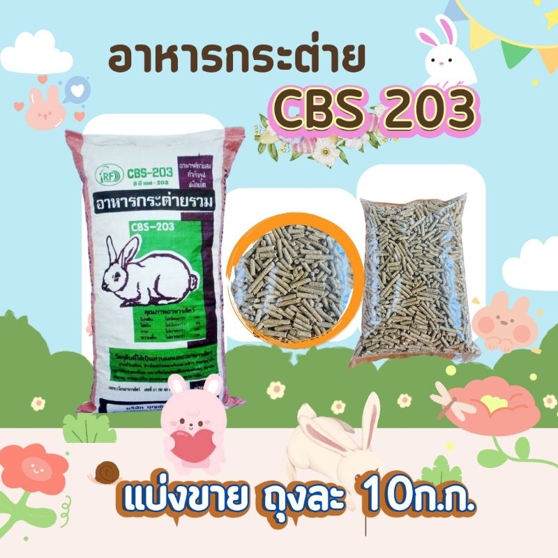 อาหาร กระต่าย แบบแบ่งขาย CBS203 ขนาด กระสอบ 10 kg.