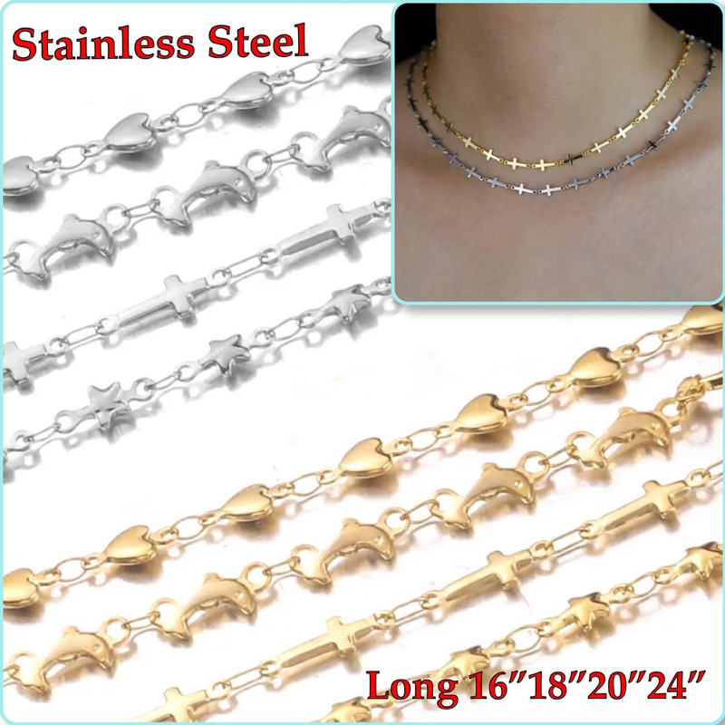 LN45-LN49 สร้อยคอสแตนเลสแท้ 100%