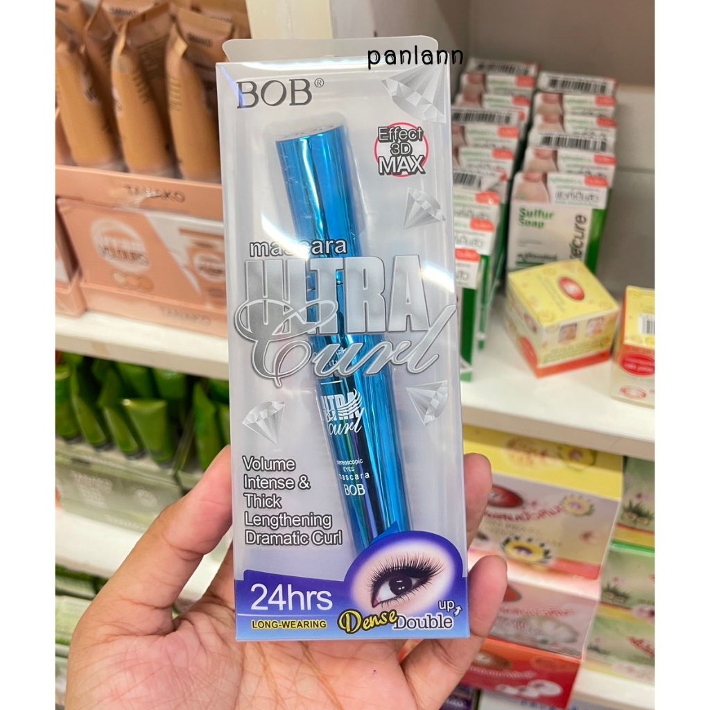BOB มาสคาร่า (สีฟ้า) BOB Effect 3D MAX Ultra Curl Mascara