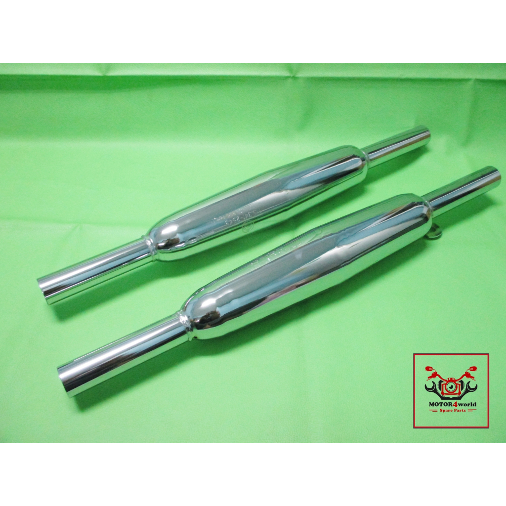 EXHAUST MUFFLER SETLH&RH Fit For HONDA C72 C77 CA72 CA77 // ท่อไอเสีย ทรง TR