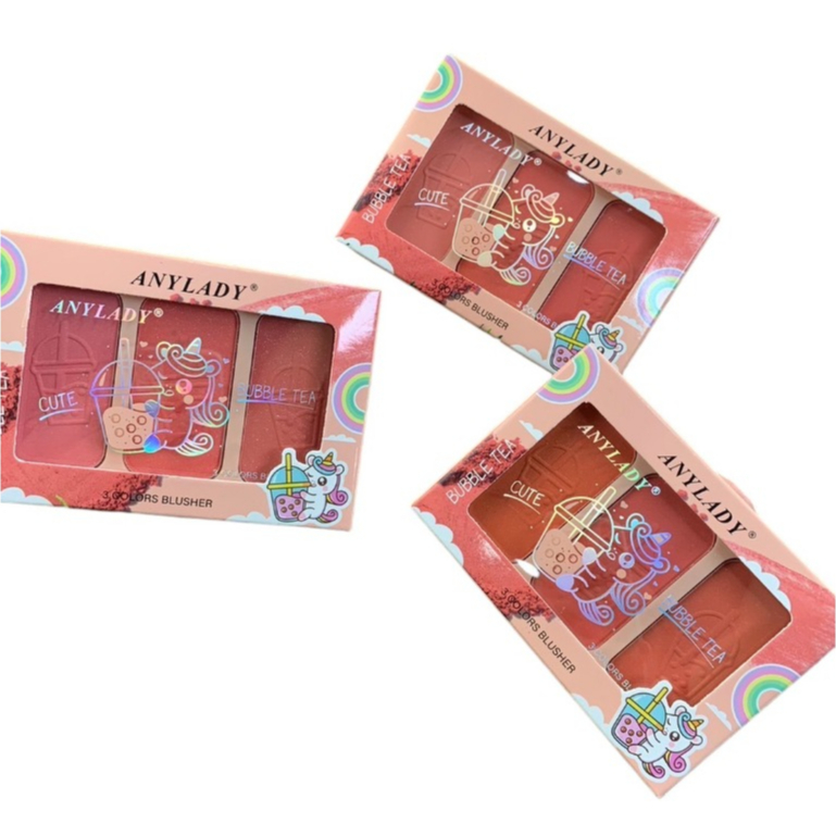 ราคาส่ง บลัชออนเนื้อแมท ANYLADY CUTE BUBBLE TEA  No.8137