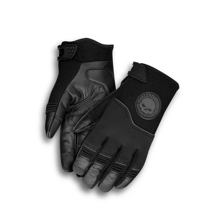 ถุงมือลิขสิทธิ์แท้ Harley Davidson Men's Newhall Mixed Media Gloves 98385-19VM