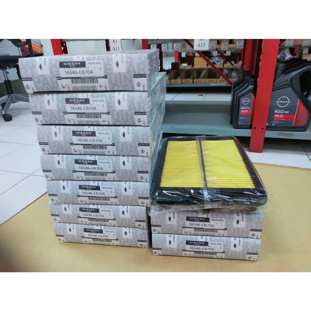 ไส้กรองอากาศ สำหรับรถยนต์ NISSAN NAVARA D40 เครื่องยนต์ (YD25TI) สินค้าอะไหล่แท้นิสสัน (16546-EB70A)