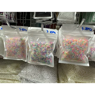 ลูกปัดเม็ดทรายมุกขนาด3มิล70กรัม20บาท