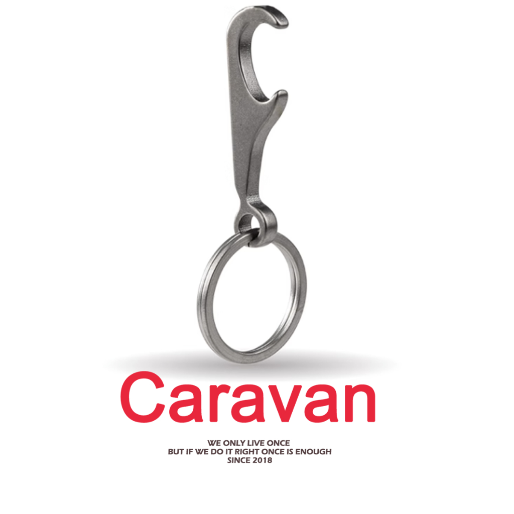 Caravan Crew Keychain (Metal Material) พวงกุญแจ ที่เปิดขวด วัสดุโลหะ