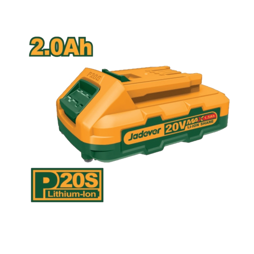 JADEVER แบตเตอรี่ลิเธี่ยม-ไอออน 20V. และแท่นชาร์จแบตเตอรี่ 1.8Ah รุ่น JDLBP520 / JDLBP540 / JDFCP518