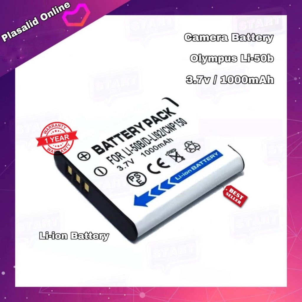 แบตเตอรี่กล้อง Camera Battery Olympus Li-50b / CNP-150 (3.7v/1000mAh) Li-ion Battery สินค้ารับประกัน