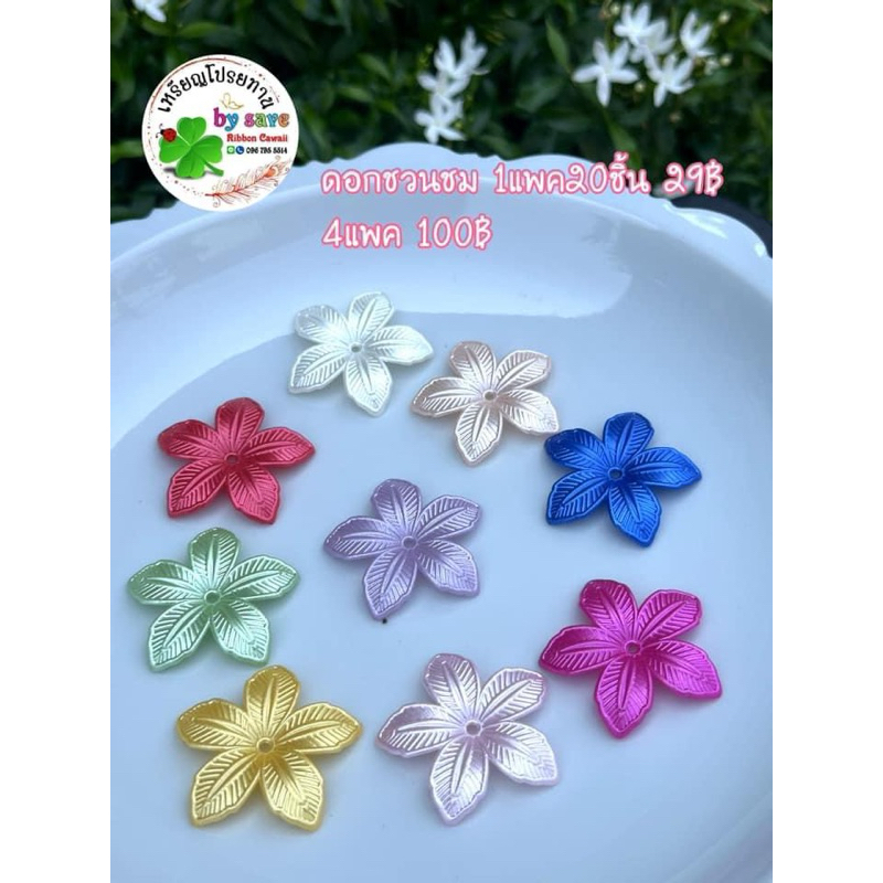 ดอกชวนชม1ห่อ 20 ชิ้น 29฿ 4ห่อ100฿