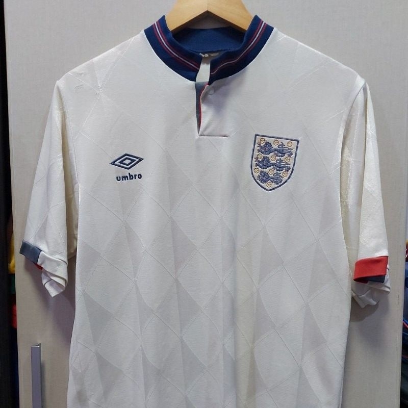 เสื้อทีมชาติอังกฤษเหย้า 1986 England Football Shirt Home 1986 แท้