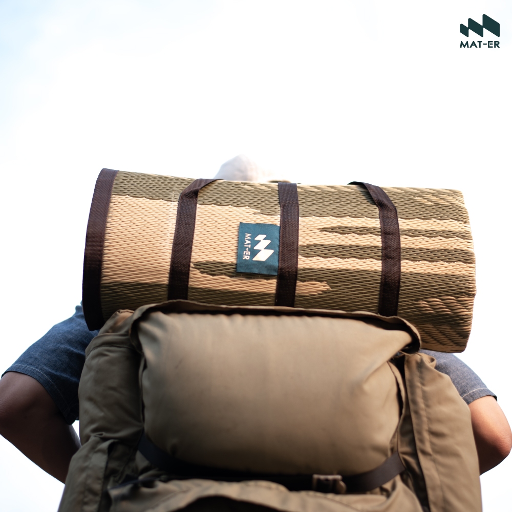 เสื่อพับพกพา Mat-er ลาย Tha-ra Olivegreen Folding Mat 150x200 cm