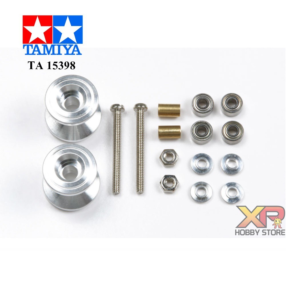 [Tamiya] Double Aluminum Roller (13-12mm) (TA 15398)