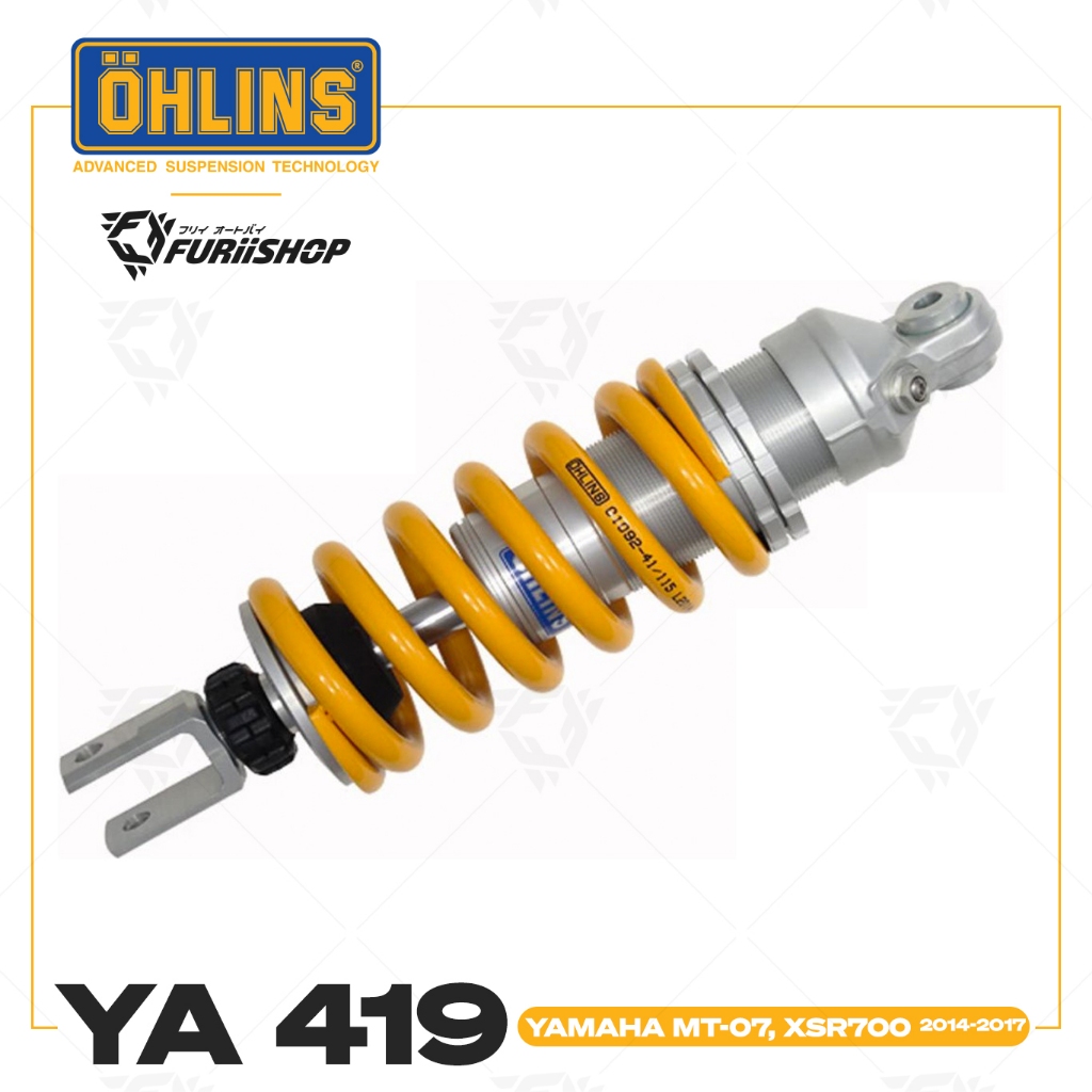 โช๊คหลัง OHLINS Sweden YA 419 Yamaha MT-07, XSR700 2014-2017