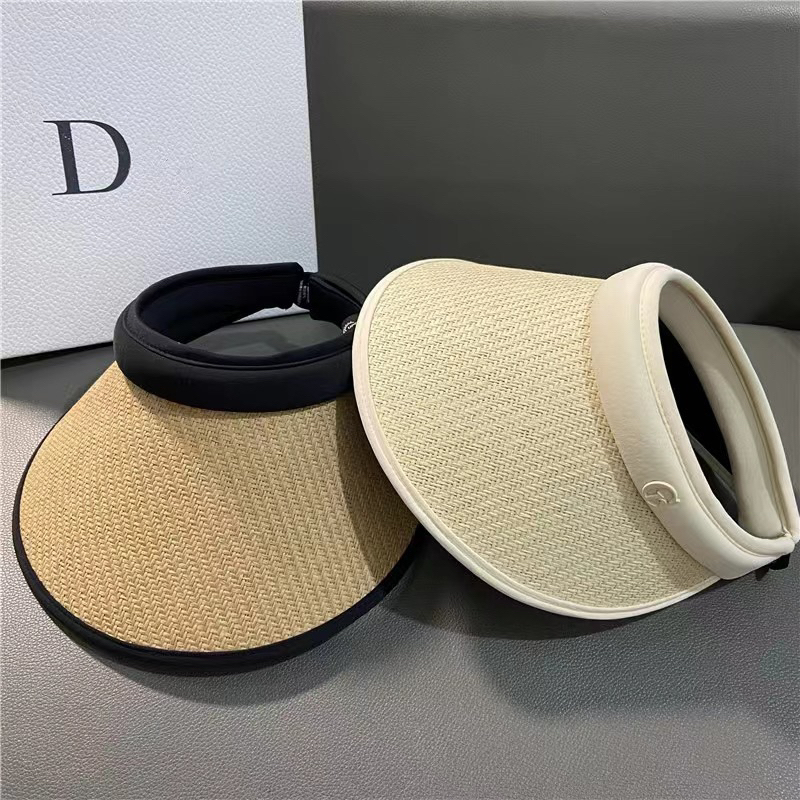 หมวกกันแดดครึ่งใบ ปักG ระบายอากาศได้ดี (พร้อมส่ง) - รูปที่ 3