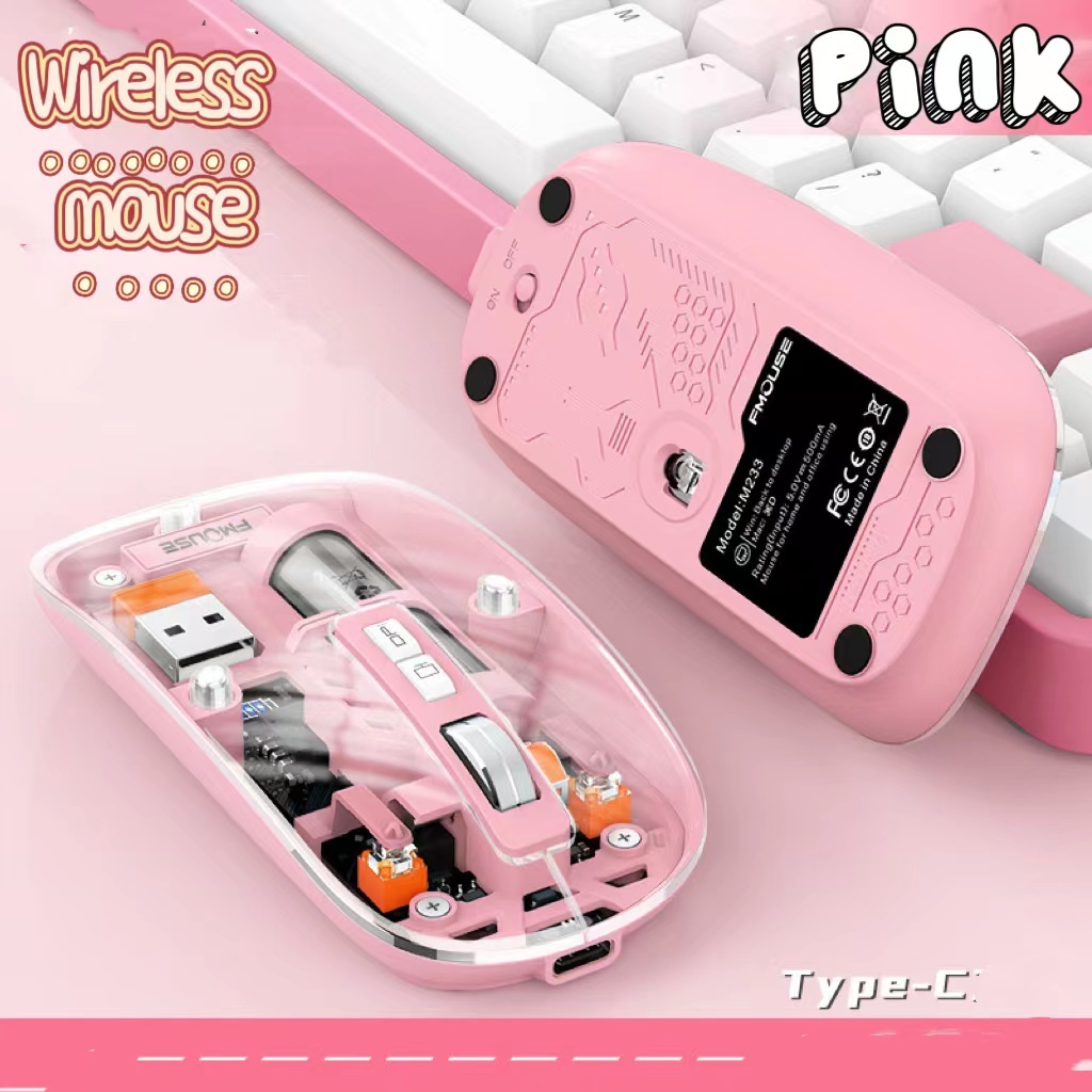 Wireless Mouse เมาส์ไร้สาย แบบเสียบตัวรับสัณญาณUSB ไร้เสียง