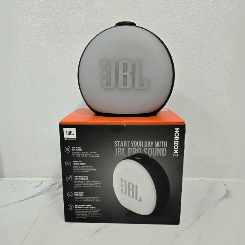 *มือสอง สภาพ 99%* ส่งฟรี JBL Horizon 2 FM ลำโพงบลูทูธ | มาพร้อม Bluetooth และนาฬิกา มีวิทยุ FM ในตัว