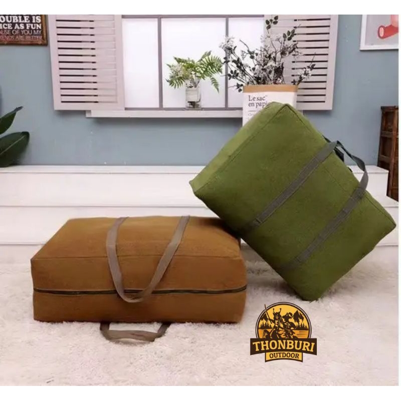 กระเป๋า กระเป๋าผ้าแคนวาส CANVAS TRAVEL BAG ใส่อุปกรณ์แคมป์ปิ้ง ใส่พัดลม JPX 20 นิ้ว