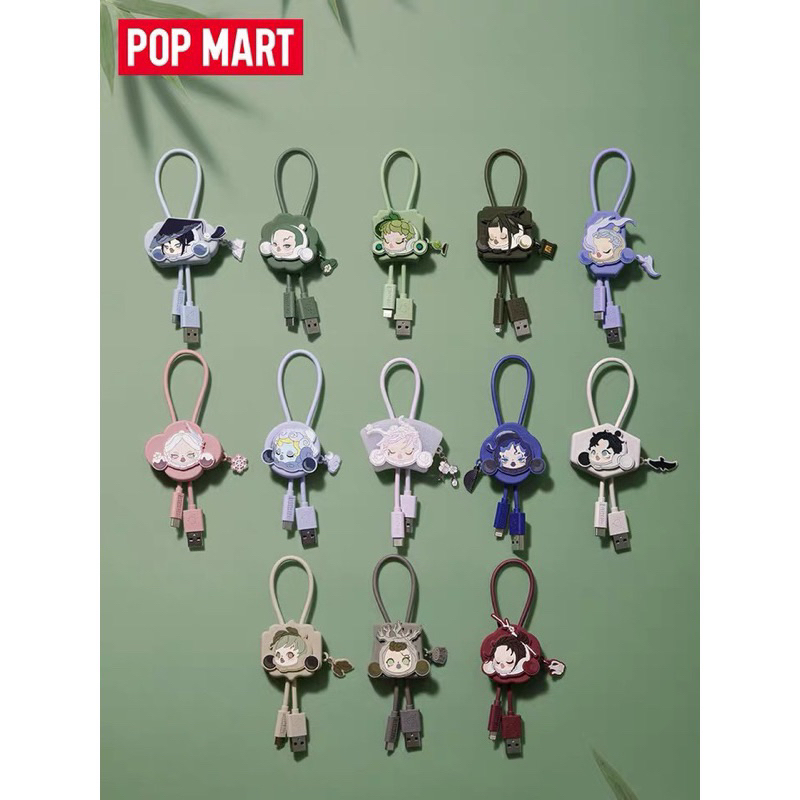 สินค้าพร้อมส่ง กล่องสุ่มสายชาร์จแบต POPMART Skullpanda (Type C)