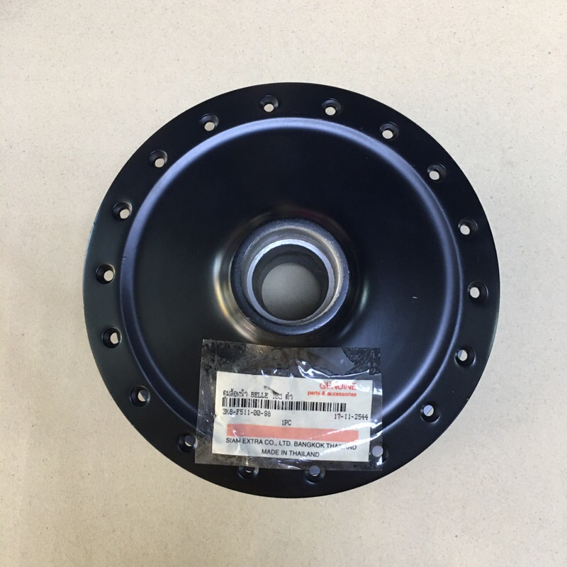 ดุมล้อหน้า BELLE-100 สีดำ 3K8-F511-00 ถ่ายรูปจากสินค้าตัวจริง