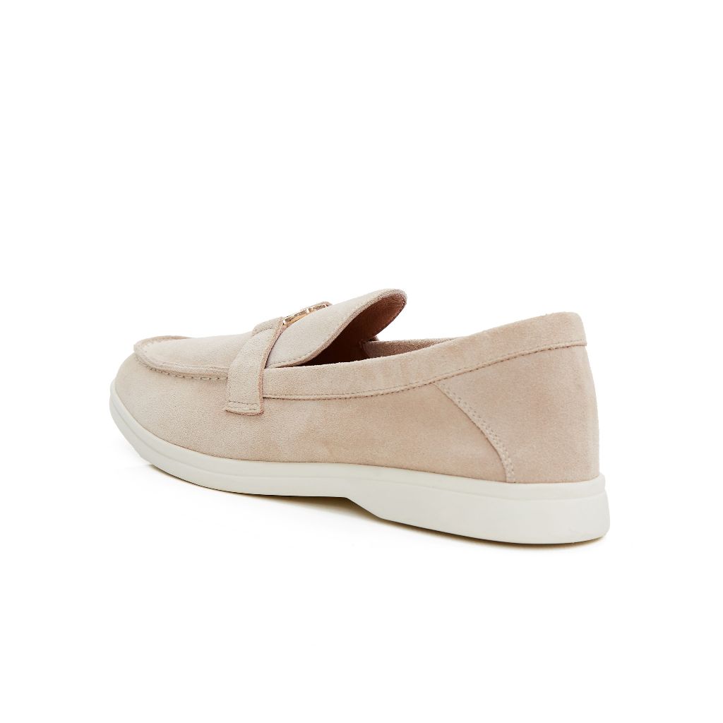 O&B รองเท้าหนังกลับ รุ่น ROMEO LOAFERS IN WHISPER WHITE-11218SU11611F_S4WTXX