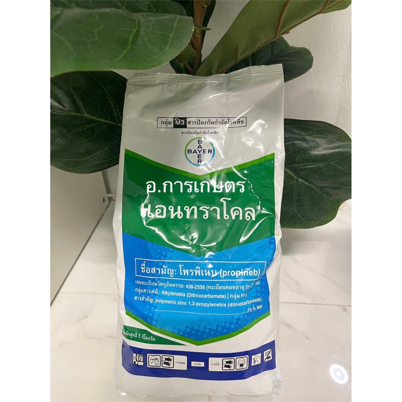 ใช้โค้ตพร้อมกันได้ แอนทราโคล ขนาด 1กก. โพรพิเนบ 70% กำจัดโรคพืช โรคใบจุด ราน้ำค้าง แอนแทรคโนส