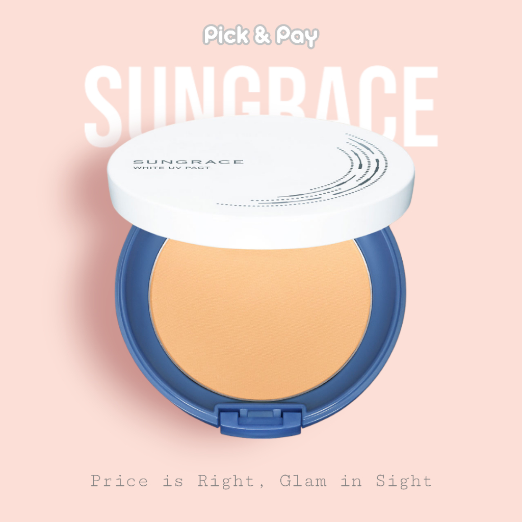 Sungrace ซันเกรส White UV PACT SPF18 PA++ แป้งพัฟกันน้ำไวท์ยูวีแพค 12 กรัม (pickandpay)