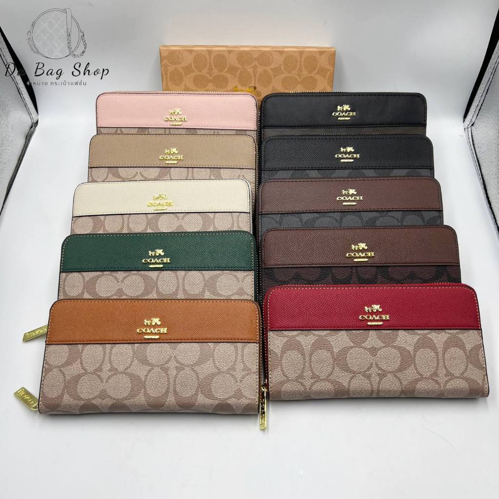 กระเป๋าสตางค์ ซิบรอบใบยาวขนาด 8 นิ้รุ่นใหม่ขายดีกระเป๋าผู้หญิงใส่เงินได้ไม่ต้องพับงานสวยพร้อมอุปกรณ์ครบ