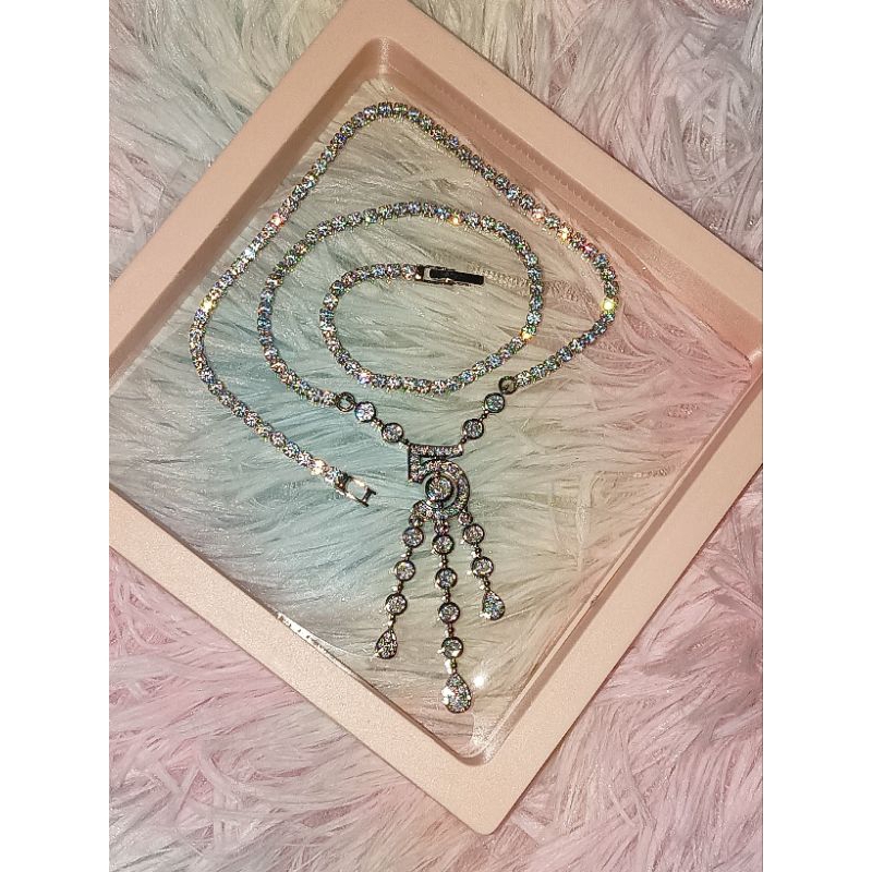 ⚡Sale⚡สร้อยคอพร้อมจี้เพชรCz AAA+