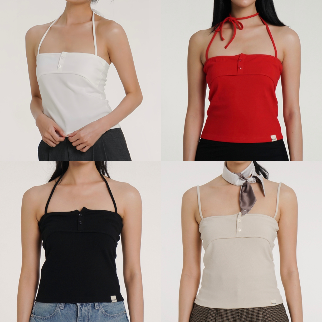 NOVORY - Layer Tank ผูกคอได้หลายแบบ (พร้อมส่งทุกสี)