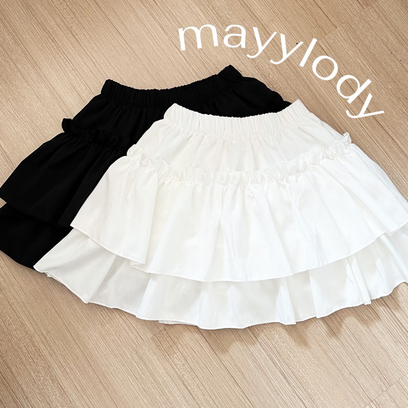❤️mayylody❤️ กระโปรงเวียดนาม แต่งระบายชั้น เอวยืดถึง- 36  ✅มีซับใน✅  เนื้อผ้าครัชอย่างดี ใส่ไปทะเล ไปคาเฟ่ งานสวยสุดๆๆ