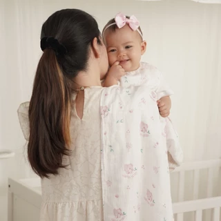 Sofflin ผ้าห่อตัวมัสลินใยไผ่ 47x47 นิ้ว (แพ็ค 1ชิ้น)