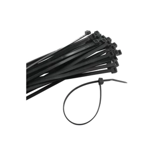 (ราคาโรงงาน) เคเบิ้ลไทร์ Cable Tie 4-6-8-10-14-16 นิ้ว สีขาว-ดำ หนวดกุ้ง สายรัดสายไฟ แพ็คละ 100 เส้น