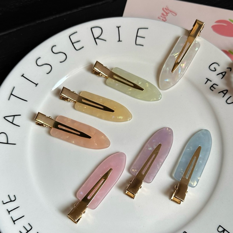 พร้อมส่ง ราคา/ชิ้น B022 กิ๊บติดผมไร้รอยต่อ กิ๊บปากเป็ดสาวหวาน กิ๊บข้าง เครื่องประดับผม กิ๊บแบบยอดฮิต
